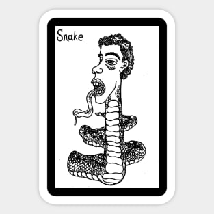 He's a Snake! Sticker